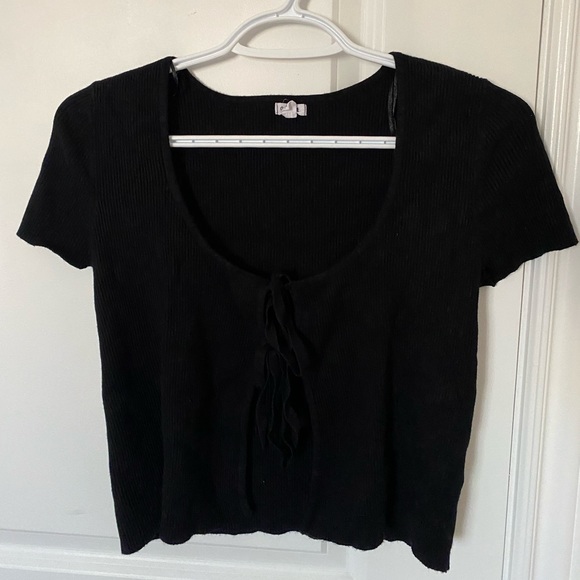 Garage Black Tie Fromt Shirt - Picture 2 of 3